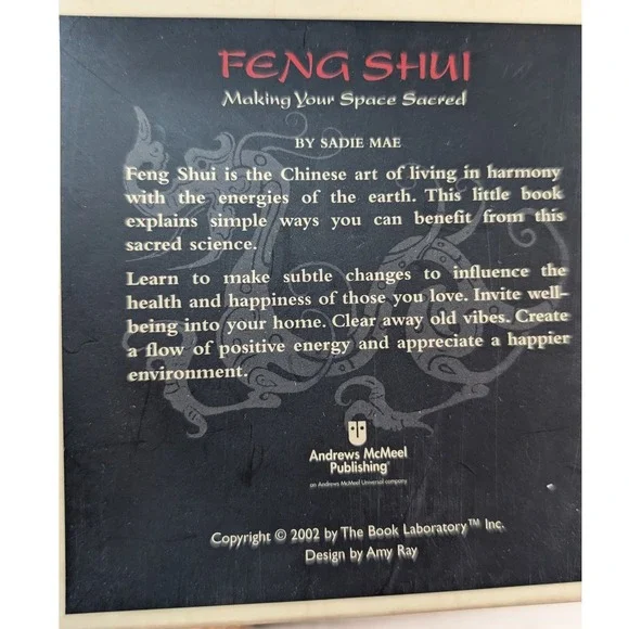 Feng Shui Making Your Space Sacred Little Wisdom‎ Series Book and Charm Gift set - Picture 6 of 6